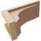 Ekena Millwork 6"W x 12"D x 6"H Wide Warren Rough Cedar Woodgrain TimberThane Corbel, Primed Tan CORUR06X12X06WARRCPR - alternate 5